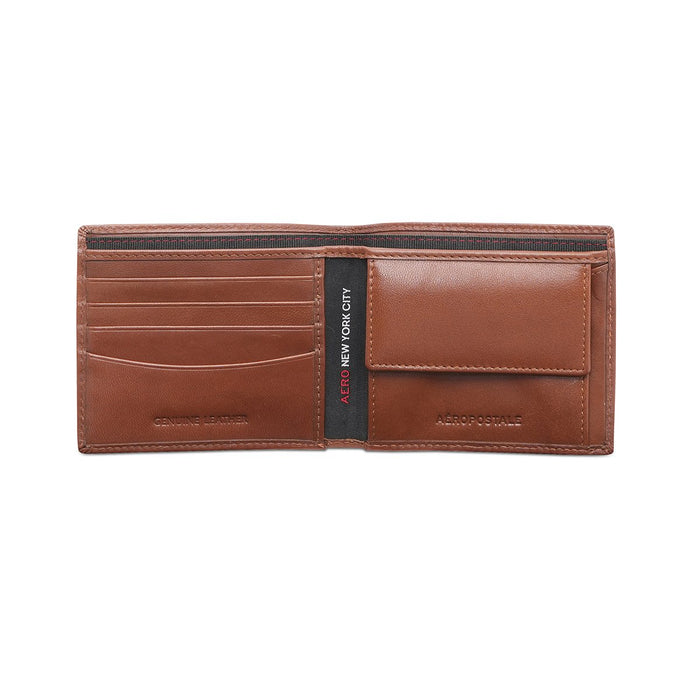 Aeropostale Springhill Men's Global Coin Wallet Tan