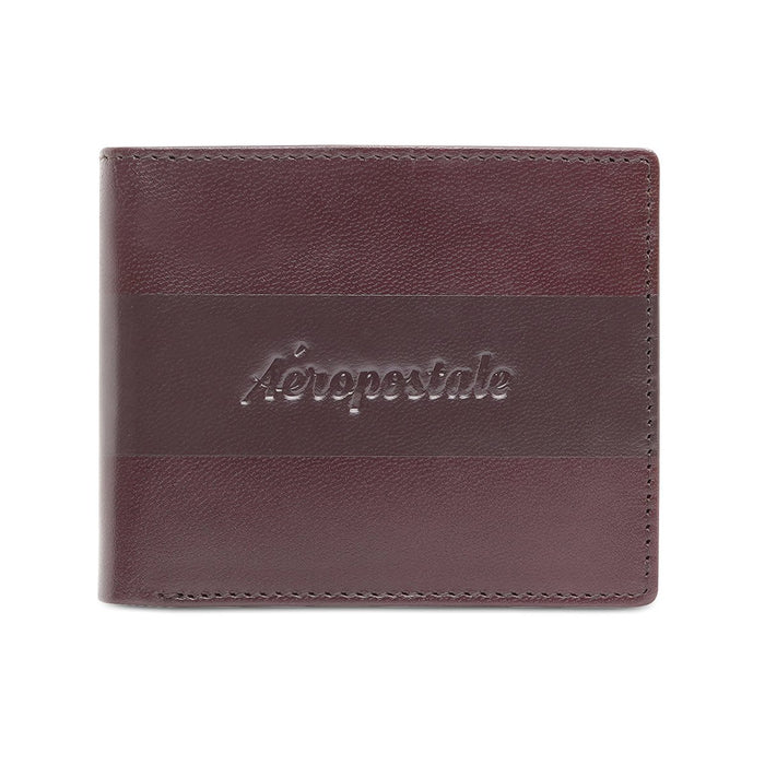 Aeropostale Pompano Men's Global Coin Wallet Wine