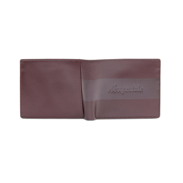 Aeropostale Pompano Men's Global Coin Wallet Wine