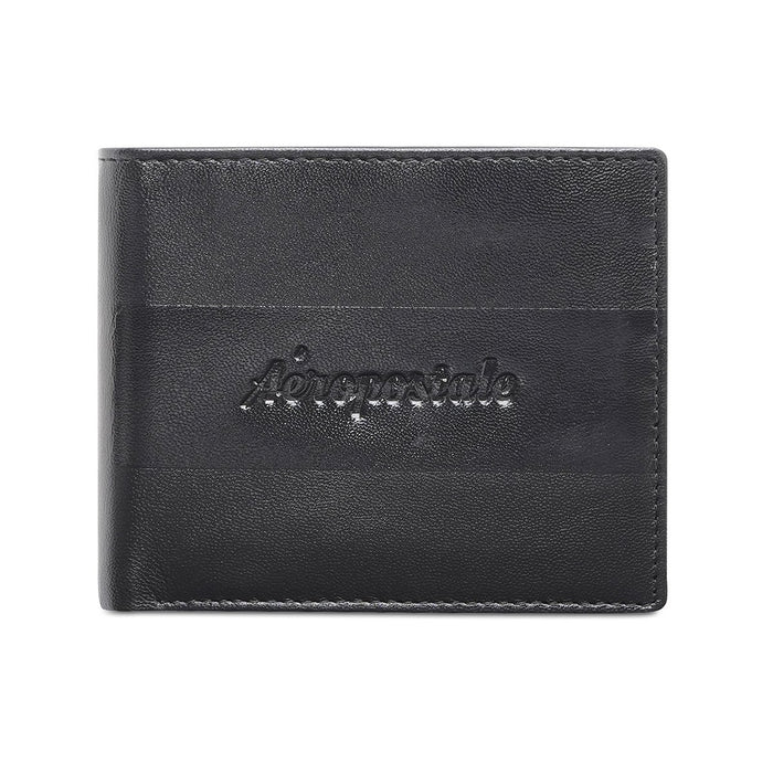 Aeropostale Pompano Men's Global Coin Wallet Black