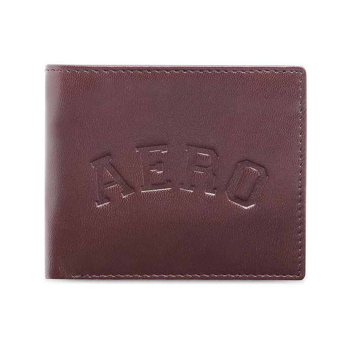 Aeropostale Sanjose Men's Global Coin Wallet Wine