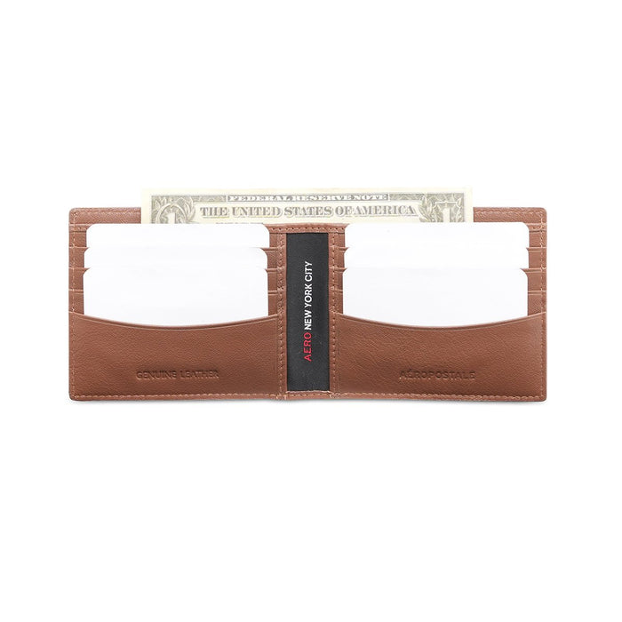 Aeropostale Sacramento Men's Slimfold Wallet Tan