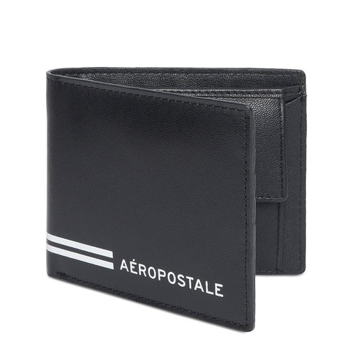 Aeropostale Sacramento Men's Global Coin Wallet Black