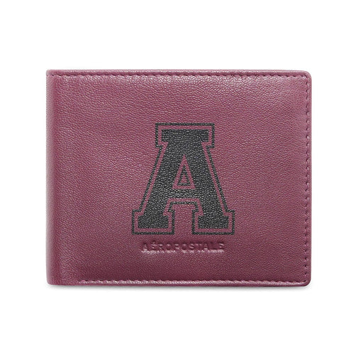 Aeropostale Norfolk Men's Slimfold Wallet Wine