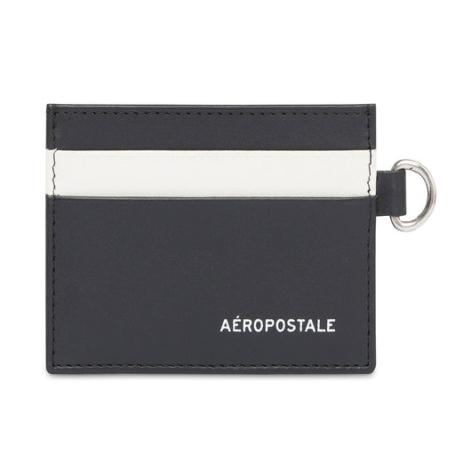 Aeropostale Oxnard Mens Card Holder Black Ivory