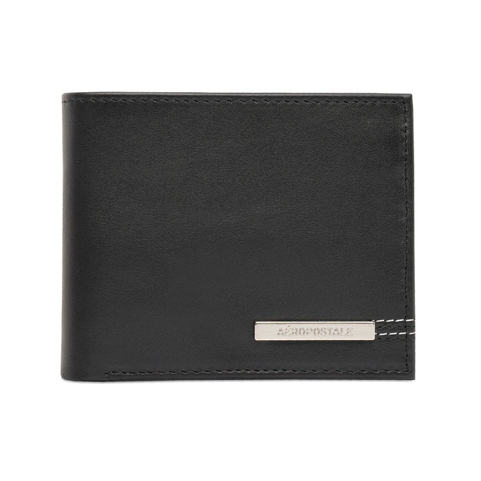 Aeropostale Visalia Men's Global Coin Wallet Black