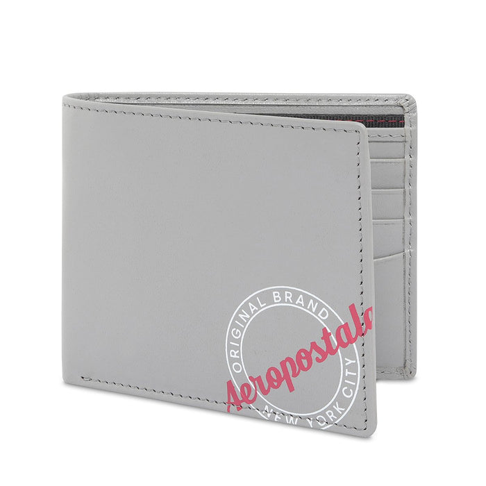 Aeropostale Yakima Mens Slimfold Wallet Grey