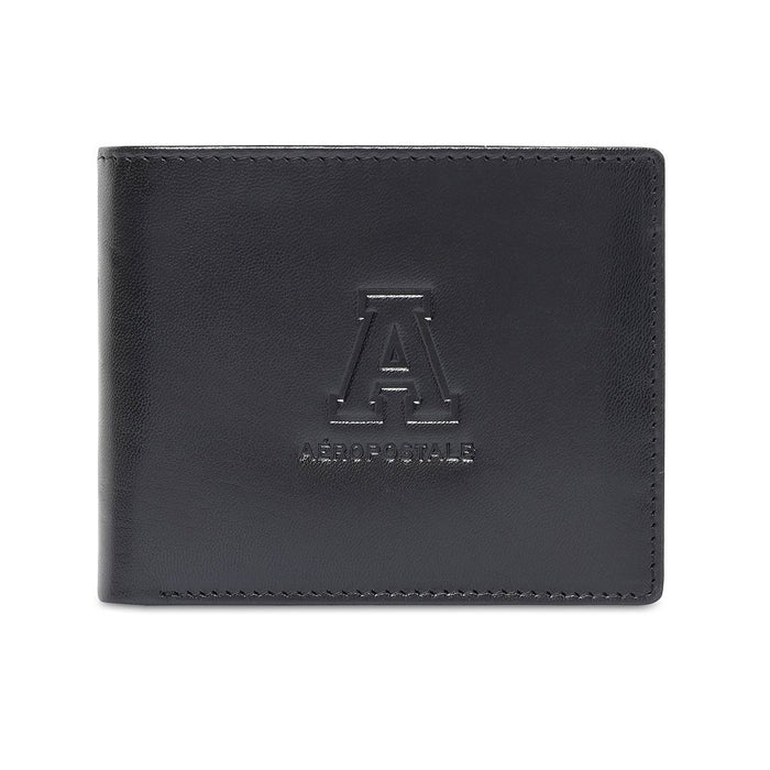 Aeropostale Indio Mens Slimfold Wallet Black