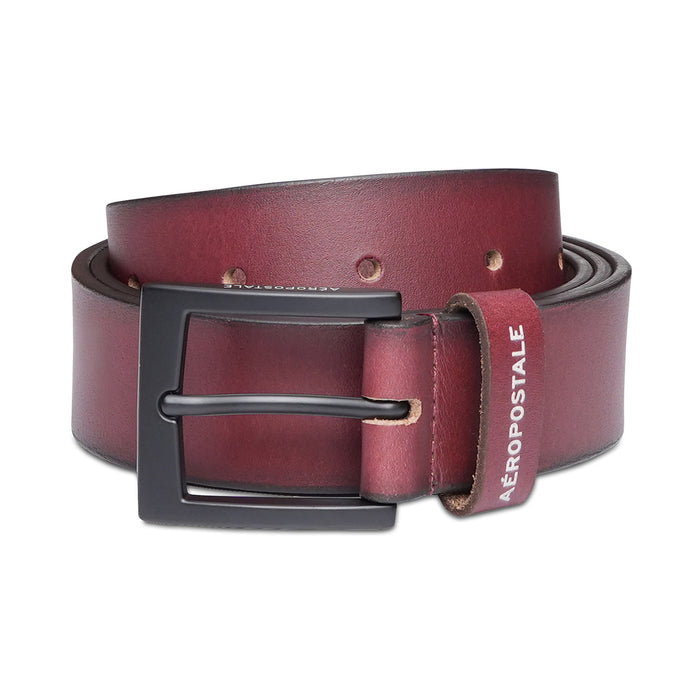 Aeropostale Jacksonville Men's Non Reversible Belt Wine