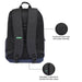 United Colors Of Benetton Pyro Laptop Backpack Black Navy