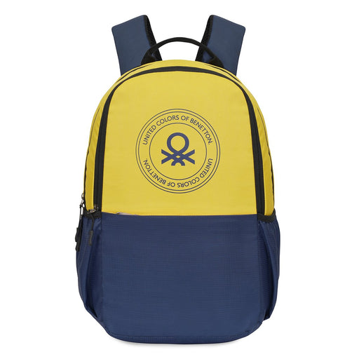 United Colors Of Benetton Inferno Laptop Backpack Yellow Navy