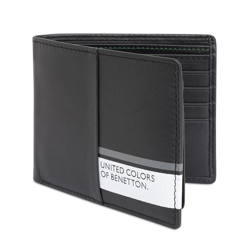 United Colors Of Benetton Jecna Mens Passcase Wallet Black