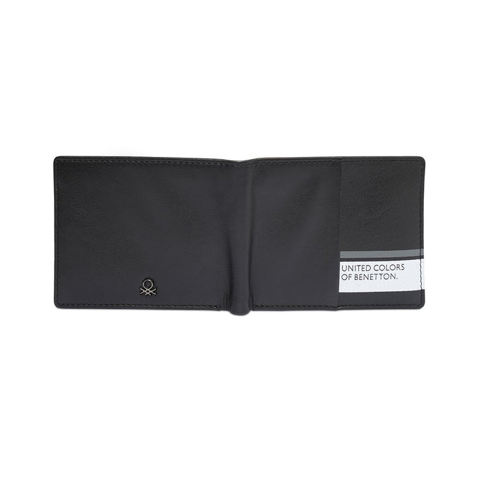 United Colors Of Benetton Jecna Mens Passcase Wallet Black