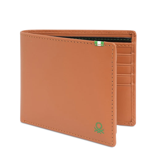 United Colors Of Benetton Ceska Men's Passcase Wallet Tan