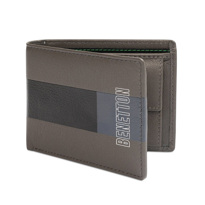 United Colors Of Benetton Neruda Men's Global Coin Wallet Grey