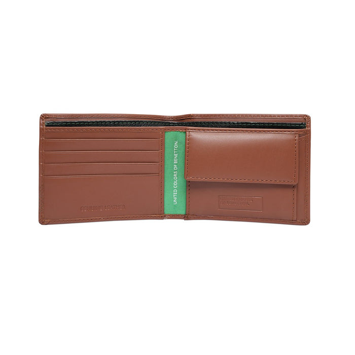 United Colors Of Benetton Lucie Mens Global Coin Wallet Tan