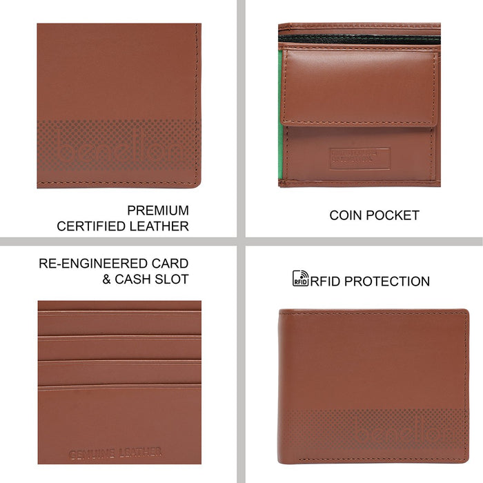 United Colors Of Benetton Lucie Mens Global Coin Wallet Tan