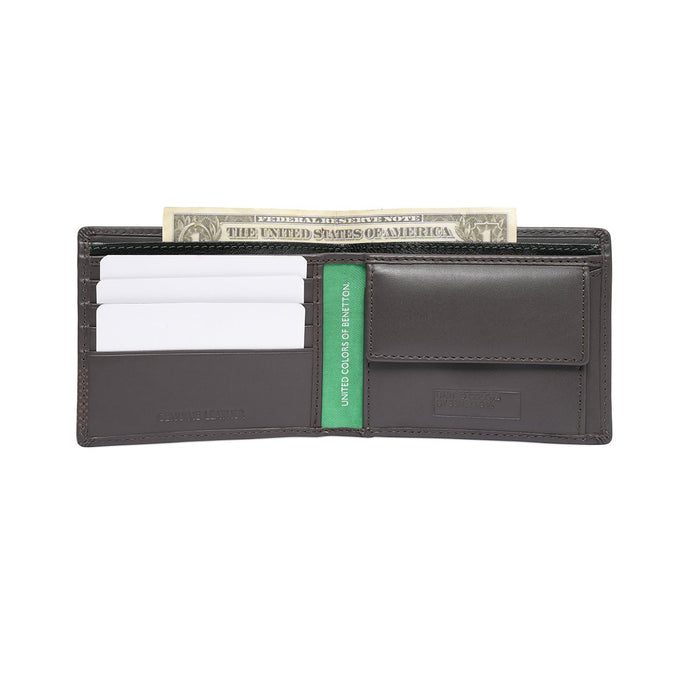 United Colors Of Benetton Lucie Mens Global Coin Wallet Brown