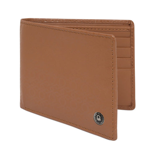 United Colors Of Benetton Valtr Mens Slimfold Wallet Tan