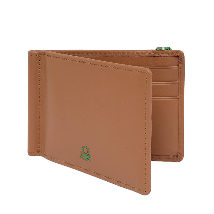 United Colors Of Benetton Lesna Mens Moneyclip Tan