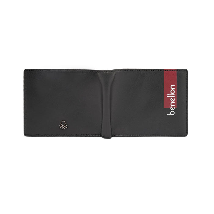 United Colors Of Benetton Benzo Men S Slimfold Wallet Black