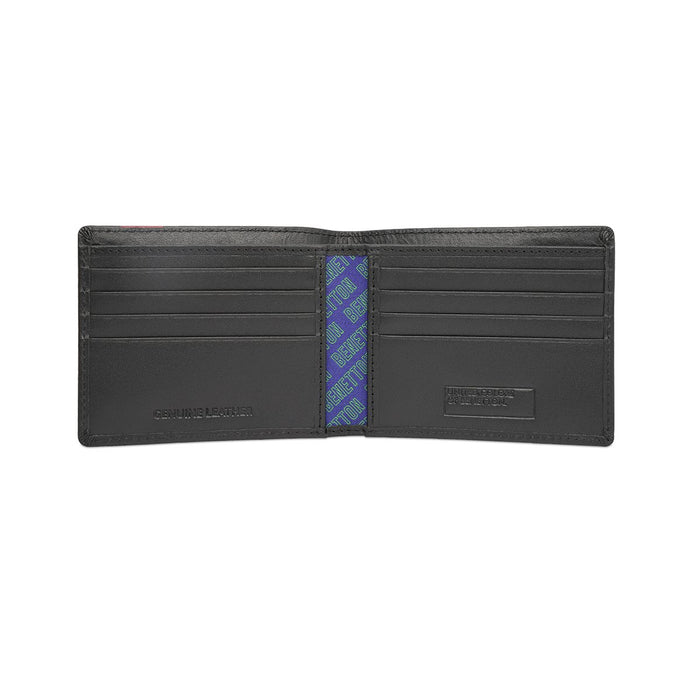 United Colors Of Benetton Benzo Men S Slimfold Wallet Black