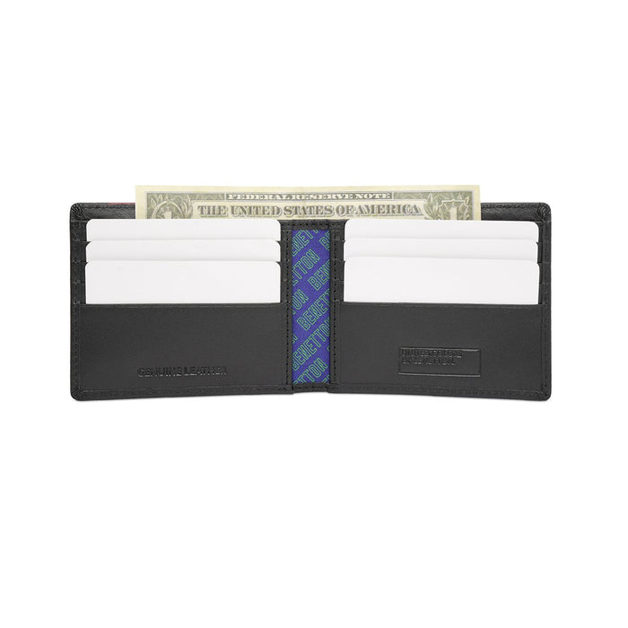 United Colors Of Benetton Benzo Men S Slimfold Wallet Black