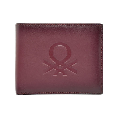 United Colors Of Benetton Chane Men S Passcase Wallet Wine