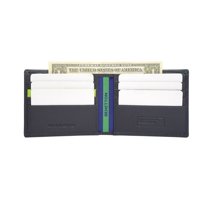 United Colors Of Benetton Jemnice Men S Slimfold Wallet Navy