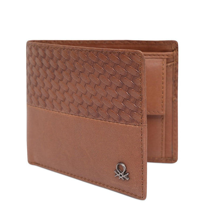 United Colors Of Benetton Bates Men's Global Coin Wallet Tan