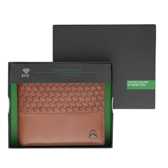 United Colors Of Benetton Bates Men's Global Coin Wallet Tan