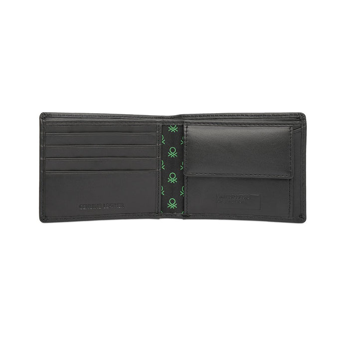 United Colors Of Benetton Izak Men S Global Coin Wallet Black