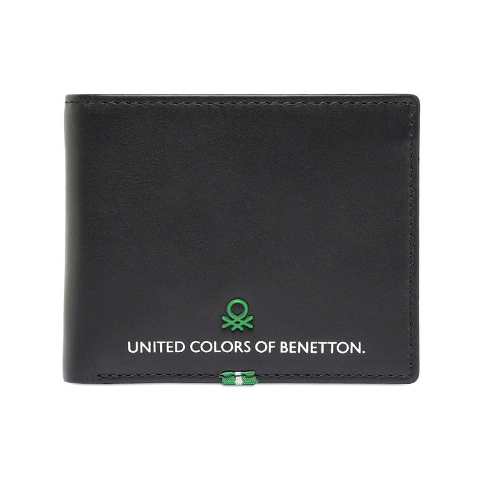 United Colors of Benetton Eadie Men's Slimfold Wallet Black