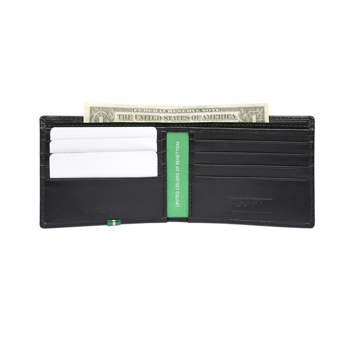 United Colors of Benetton Eadie Men's Slimfold Wallet Black