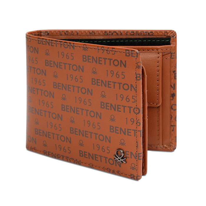 United Colors Of Benetton Berkner Mens Multicard Coin Wallet Tan