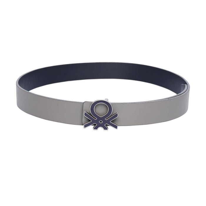 United Colors Of Benetton Karel Mens Reversible Belt Grey Navy