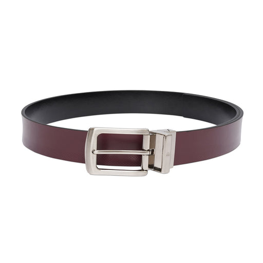 United Colors Of Benetton Benes Mens Reversible Belt Wine Black