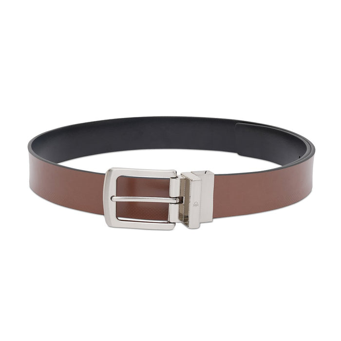 United Colors Of Benetton Benes Men's Reversible Belt Brown Black