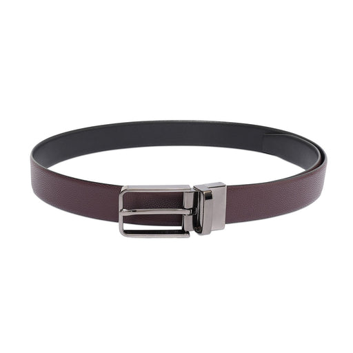 United Colors Of Benetton Albert Mens Reversible Belt Wine Black