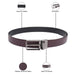 United Colors Of Benetton Albert Mens Reversible Belt Wine Black