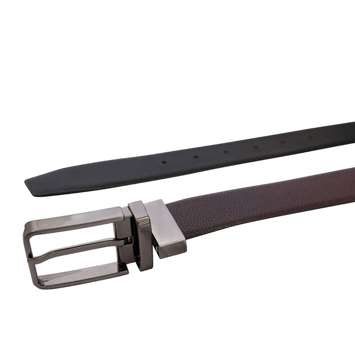 United Colors Of Benetton Albert Mens Reversible Belt Wine Black