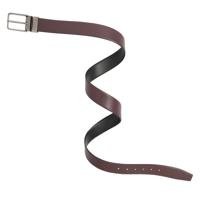 United Colors Of Benetton Albert Mens Reversible Belt Wine Black