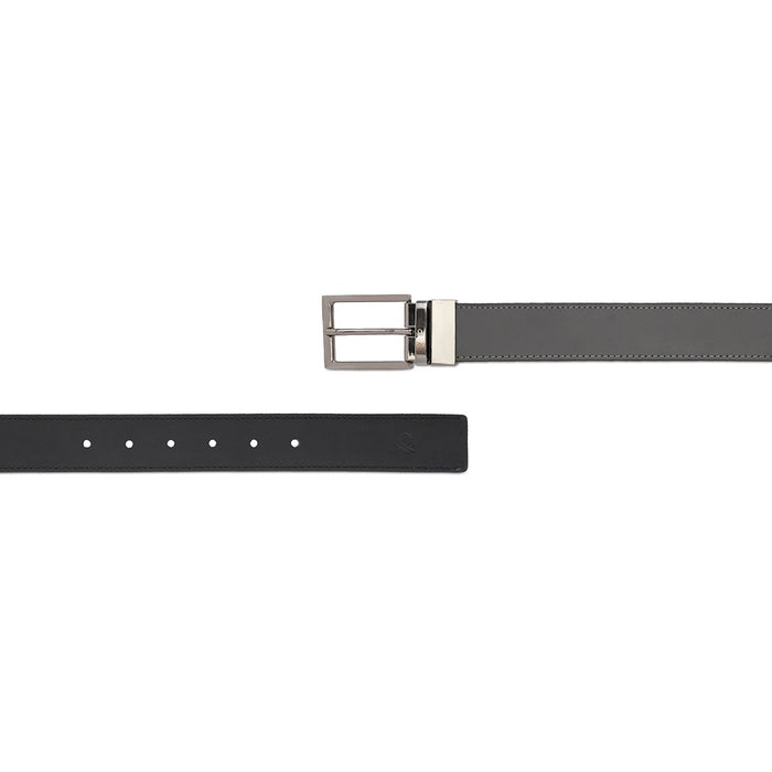 United Colors Of Benetton Adem Men's Reversible Belt Grey Black