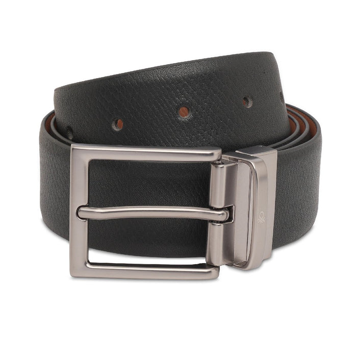 United Colors Of Benetton Michal Men S Reversible Belt Black Tan