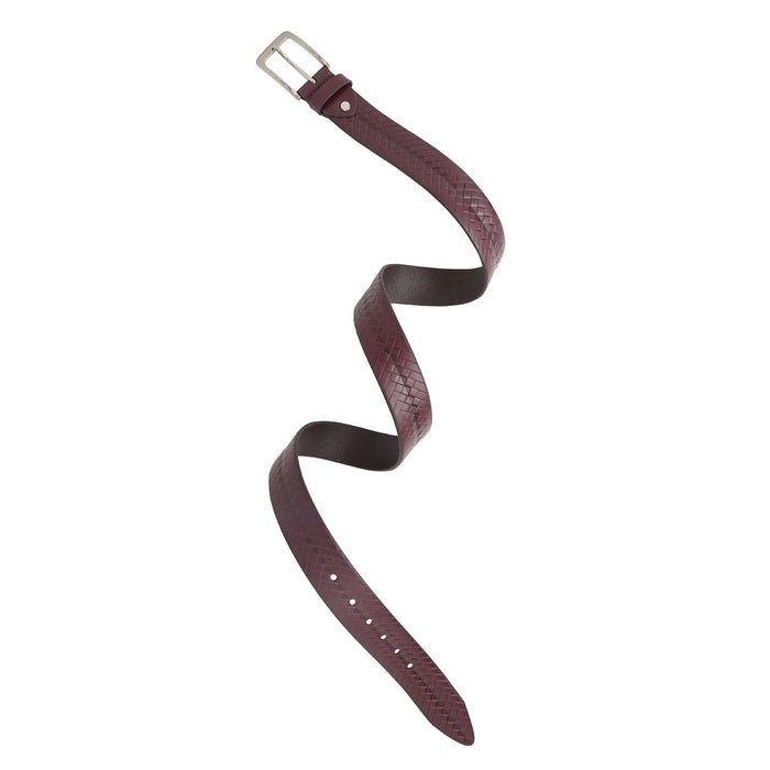 United Colors Of Benetton Cerny Men's Non Reversible Belt Wine