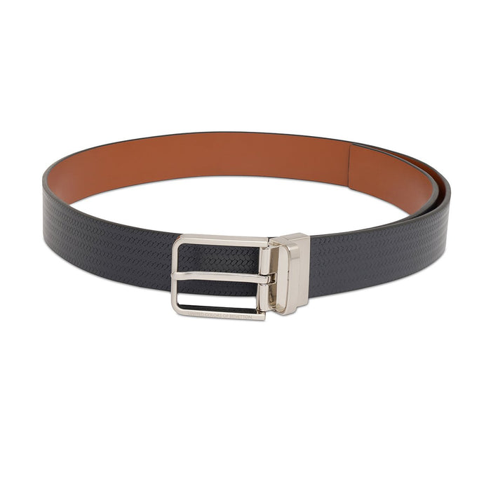 United Colors Of Benetton Tomas Men's Reversible Belt Navy Tan