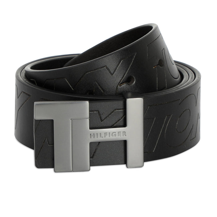 Tommy Hilfiger Judd Mens Leather Belt black