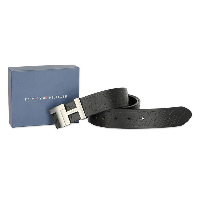 Tommy Hilfiger Judd Mens Leather Belt black