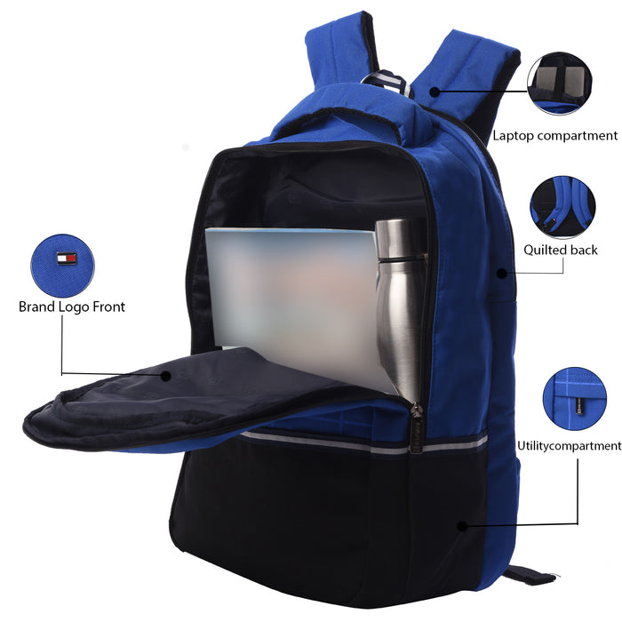 Buy Tommy Hilfiger Cortez 34 Ltrs Blue Large Laptop Backpack Online At Best  Price @ Tata CLiQ