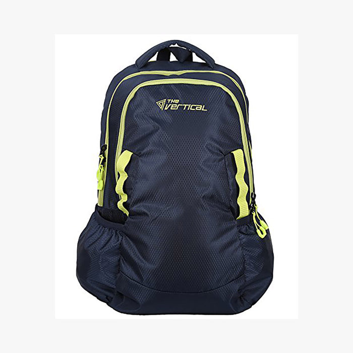 The Vertical Florite Unisex Polyester 14 Inch Laptop Backpack Navy